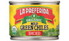 Organic Diced Green Chiles Food Items La Preferida