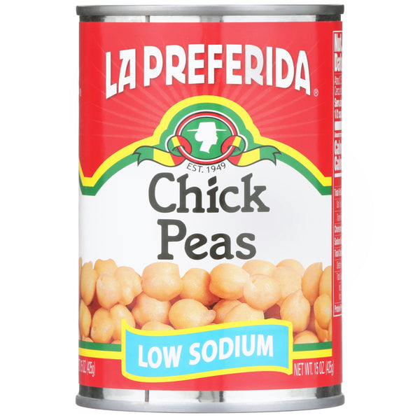 Low Sodium Chick Peas Food Items La Preferida