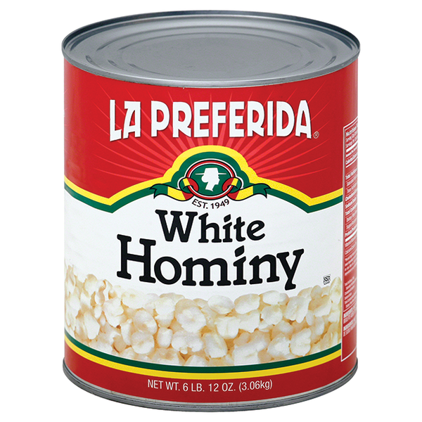 White Hominy #10 Can – Foodservice Food Items La Preferida