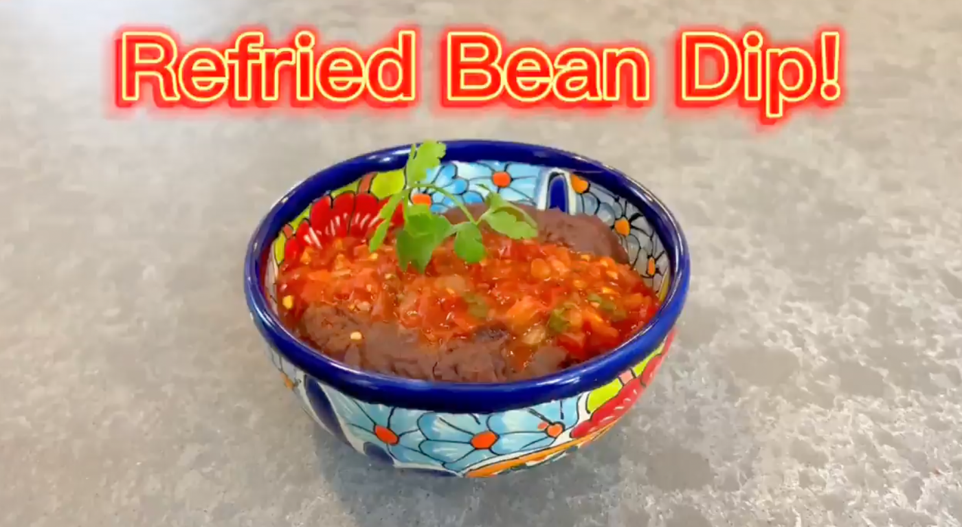 La Preferida Refried Black Bean Dip Recipe, refried bean dip recipe, easy bean dip recipe, bean dip recipe, refried bean dip ingredients, bean dip ingredients