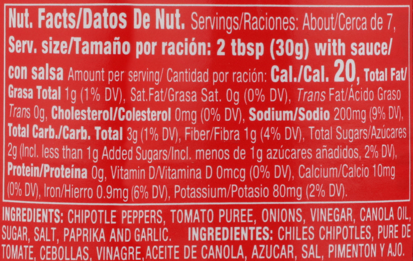 Whole Chipotle Peppers (in Adobo - HOT