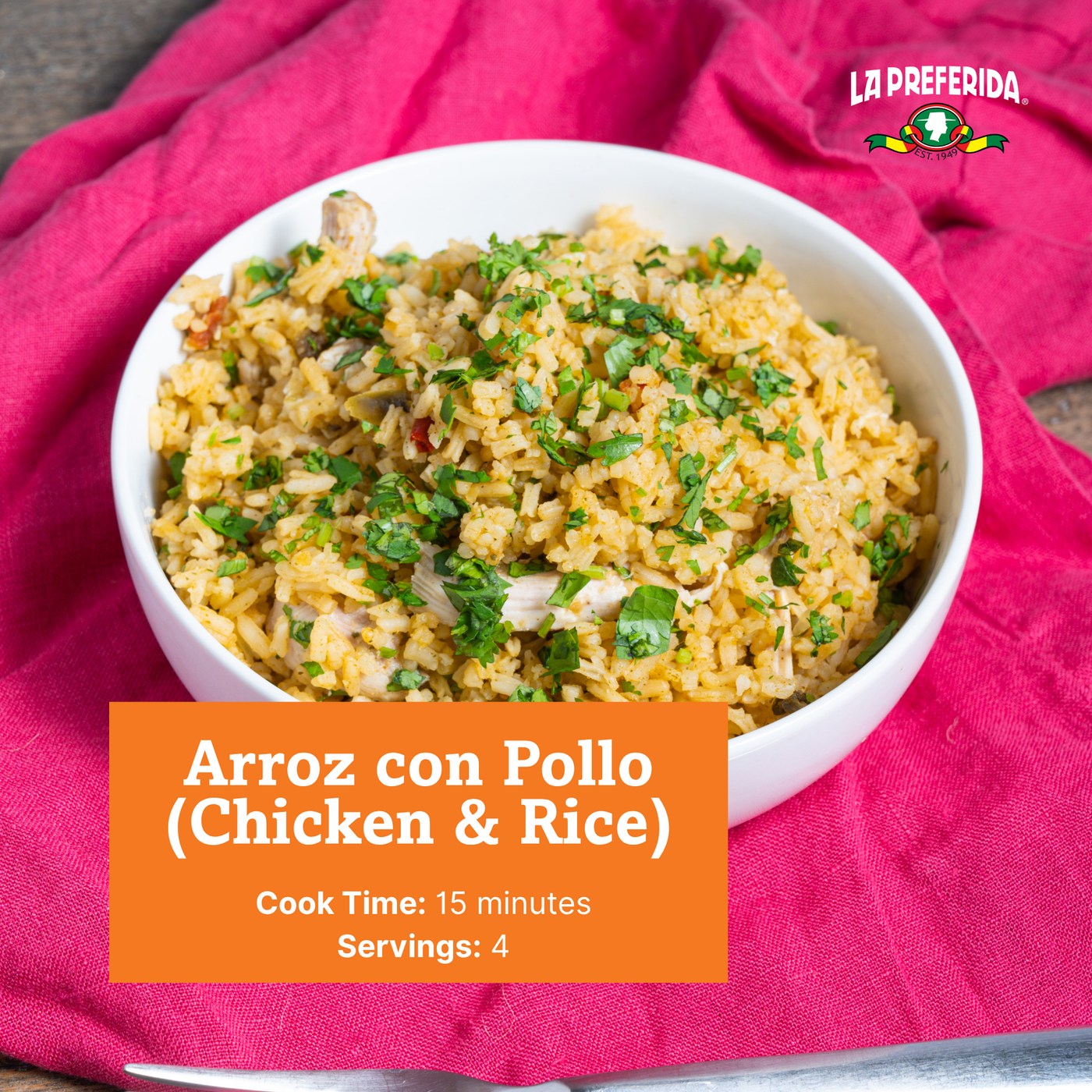 Organic Spanish Rice Food Items La Preferida