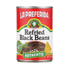 Authentic Refried Black Beans Food Items La Preferida