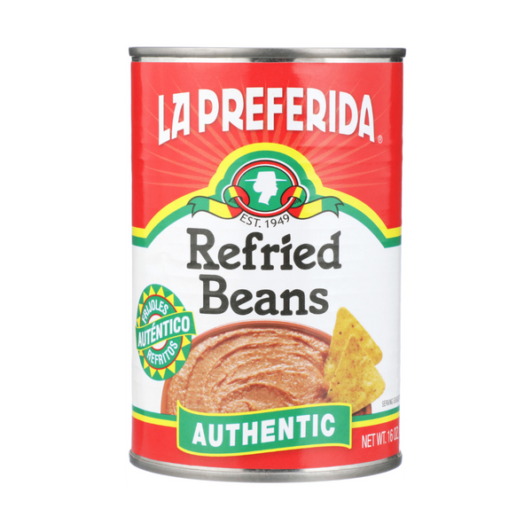 Authentic Refried Pinto Beans Food Items La Preferida