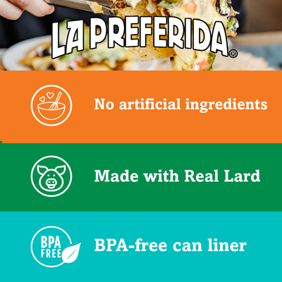 Authentic Refried Black Beans Food Items La Preferida