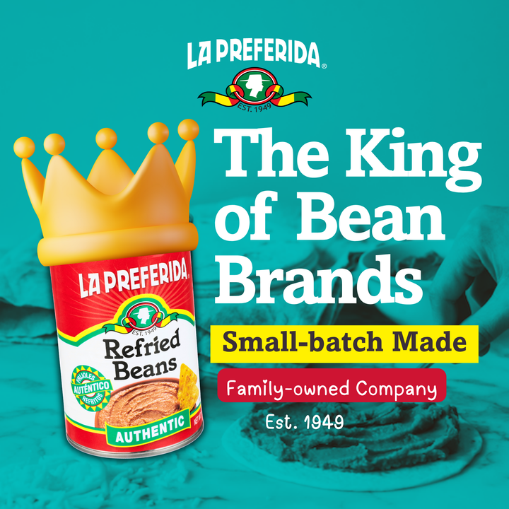 Refried Pinto Beans Authentic, 16oz | La Preferida
