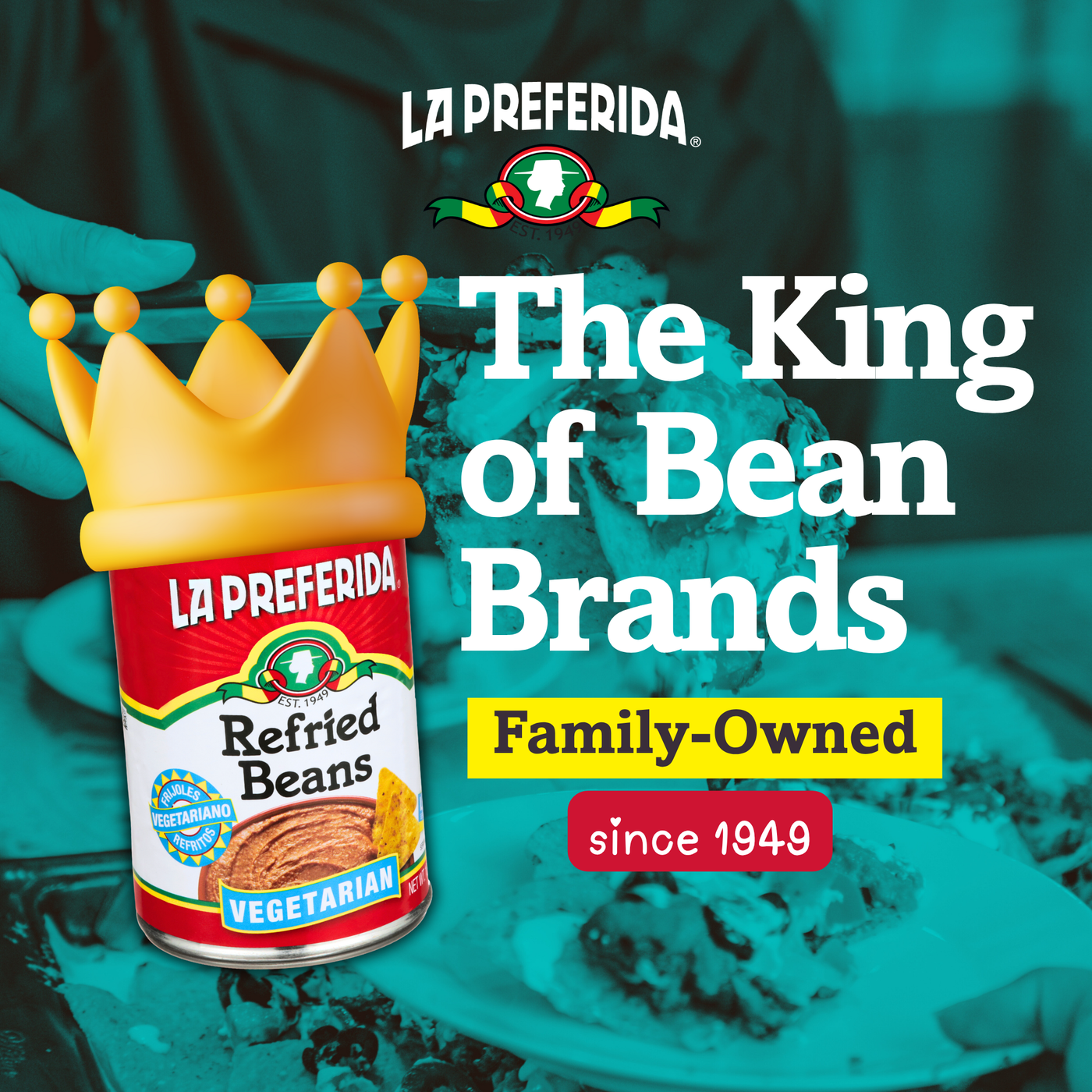 Vegetarian Refried Beans Food Items La Preferida