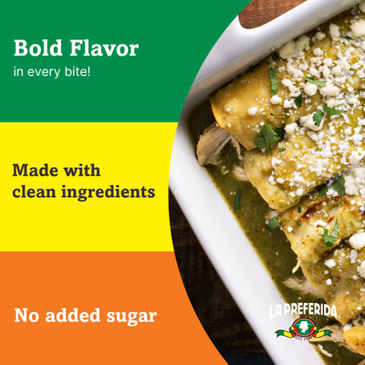 Organic Green Enchilada Sauce – Tetra Recart® Food Items La Preferida