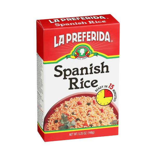 Spanish Rice, Box Food Items La Preferida