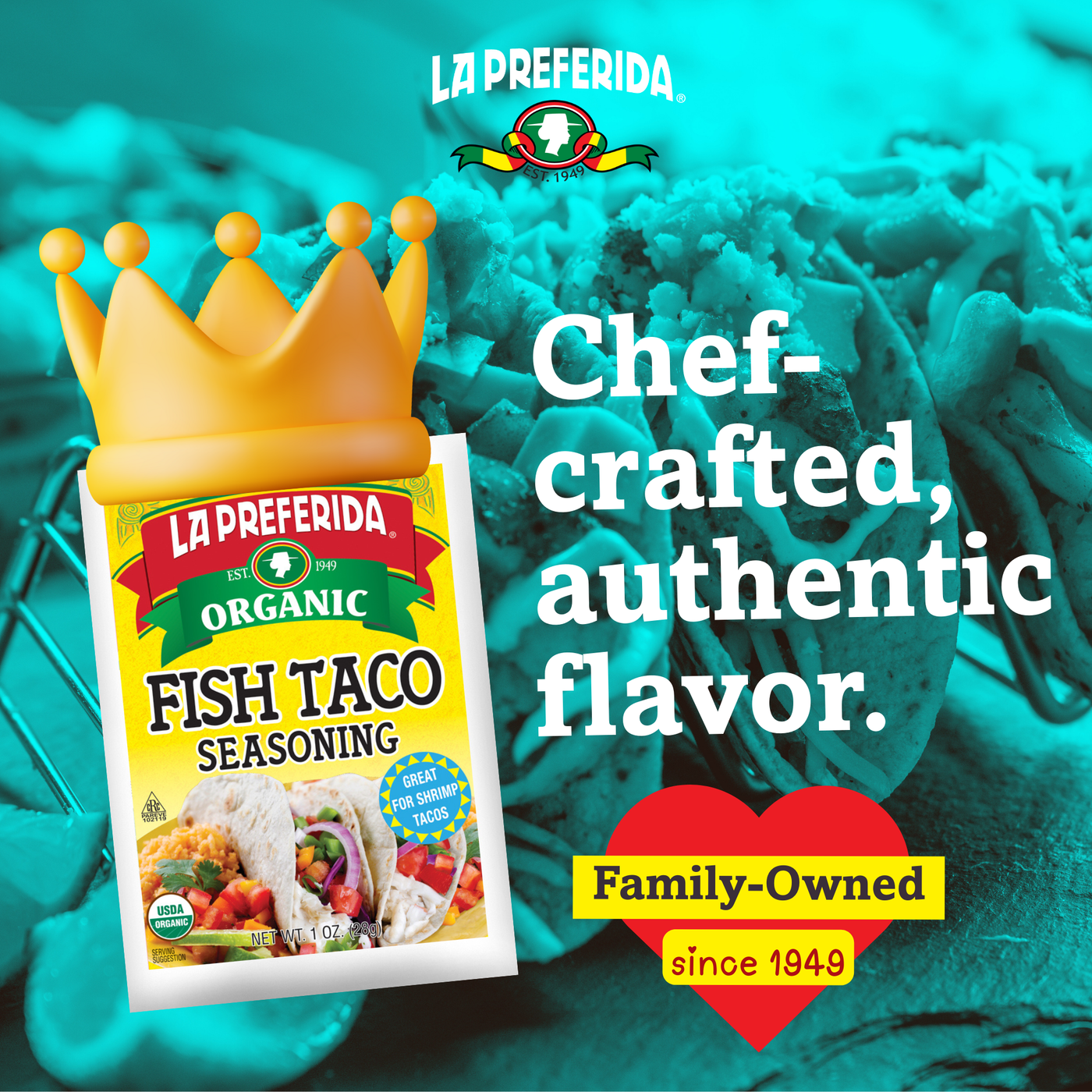 Organic Fish Taco Seasoning Food Items La Preferida