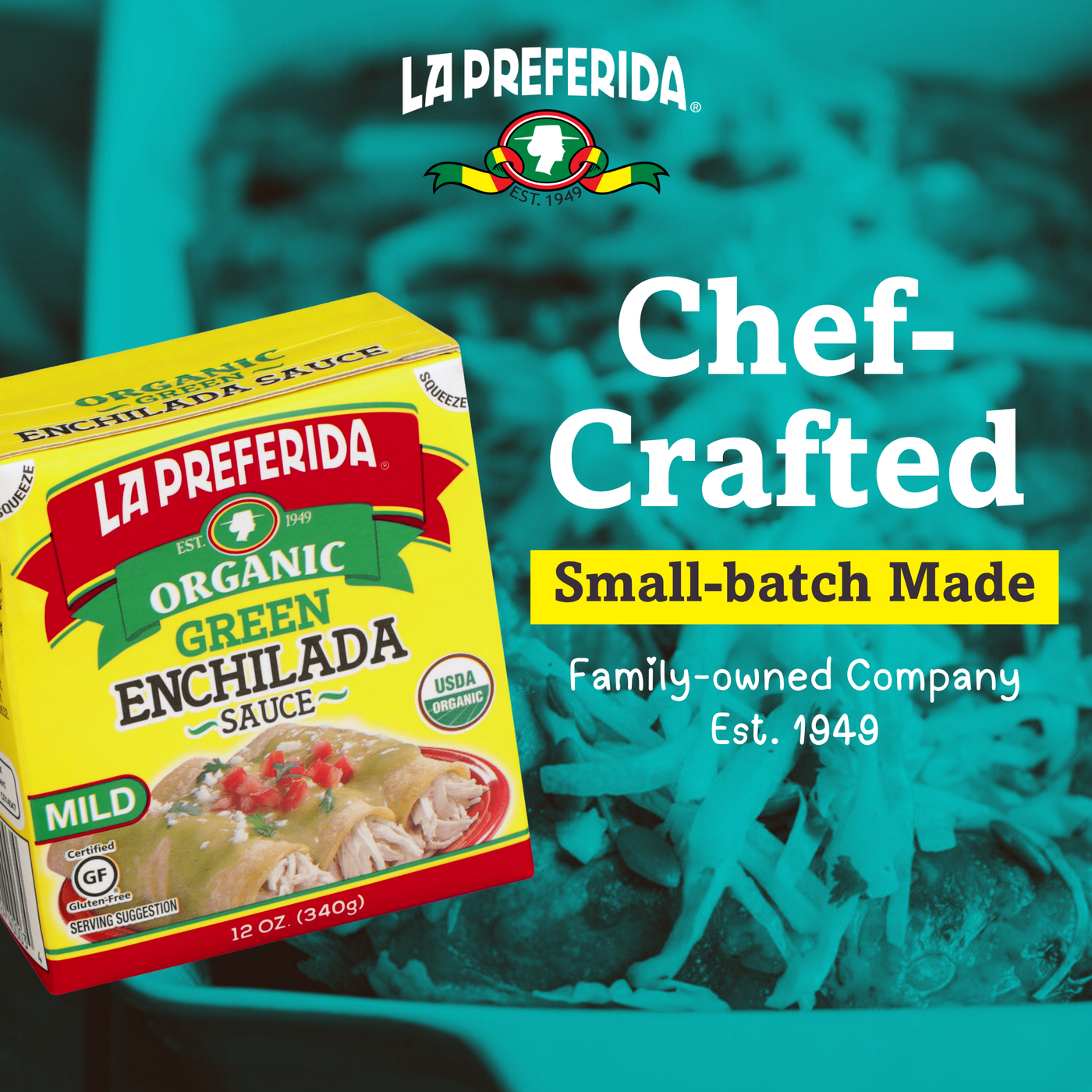 Organic Green Enchilada Sauce – Tetra Recart® Food Items La Preferida