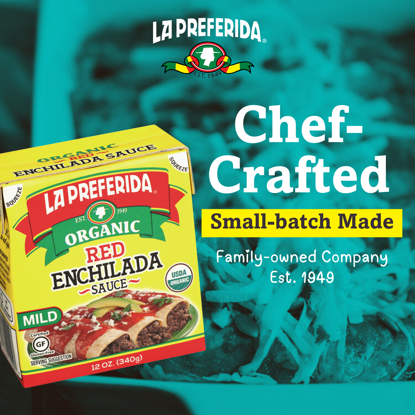 Organic Red Enchilada Sauce – Tetra Recart® Food Items La Preferida