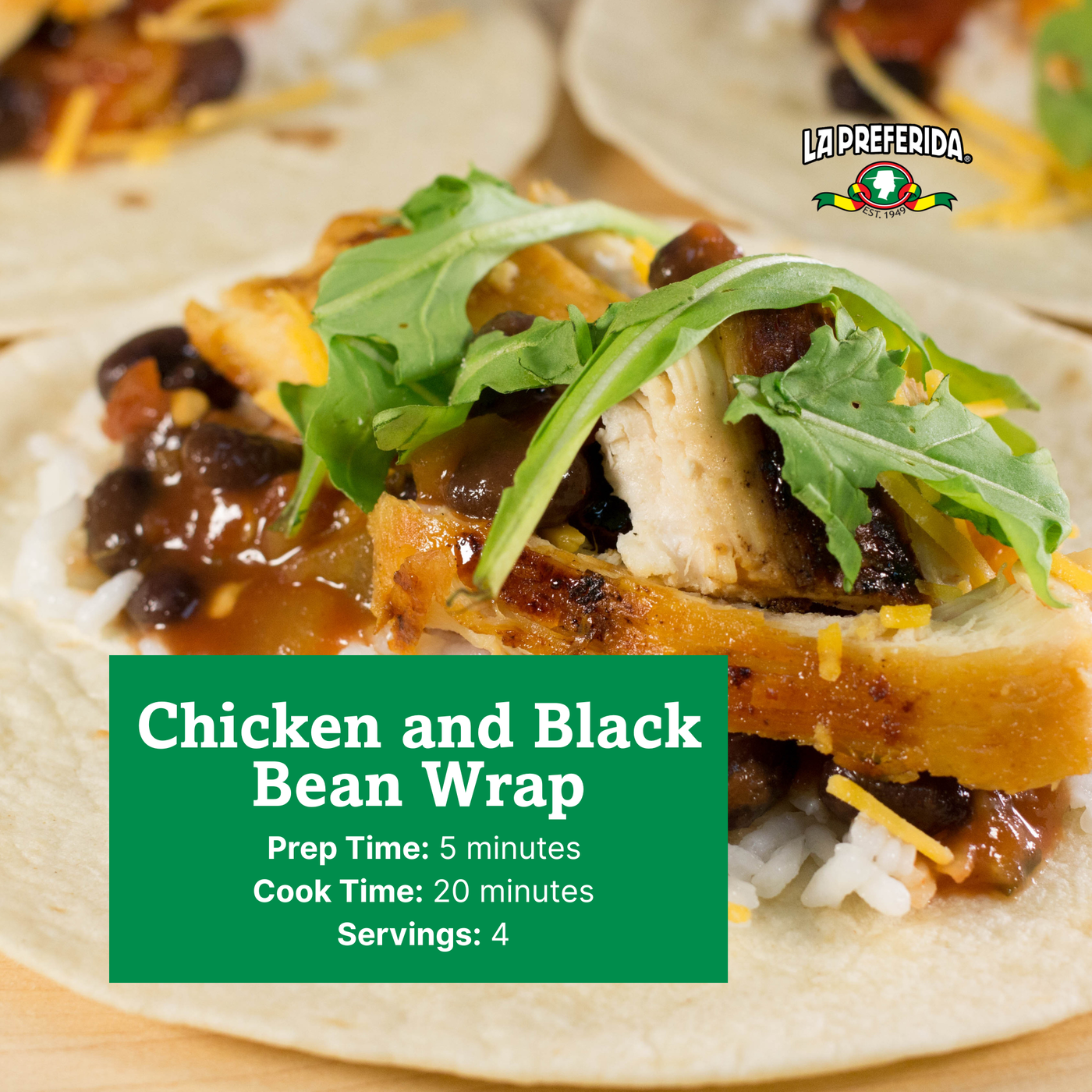Organic Black Beans Food Items La Preferida