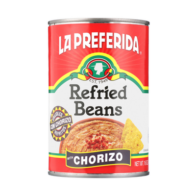 Chorizo Refried Beans Food Items La Preferida