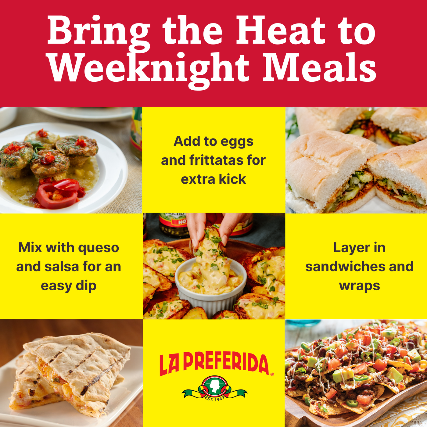 Organic Jalapeño Slices, Mild Food Items La Preferida