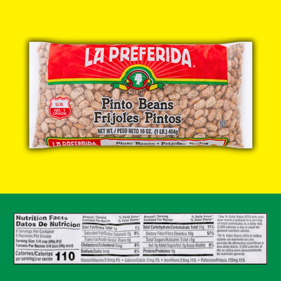 Pinto Beans – Dry, 1 LB Food Items La Preferida