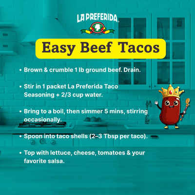 Organic Taco Seasoning Food Items La Preferida