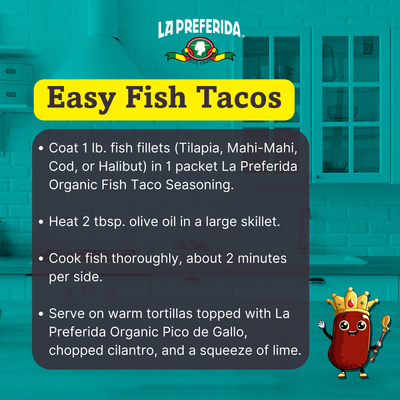 Organic Fish Taco Seasoning Food Items La Preferida