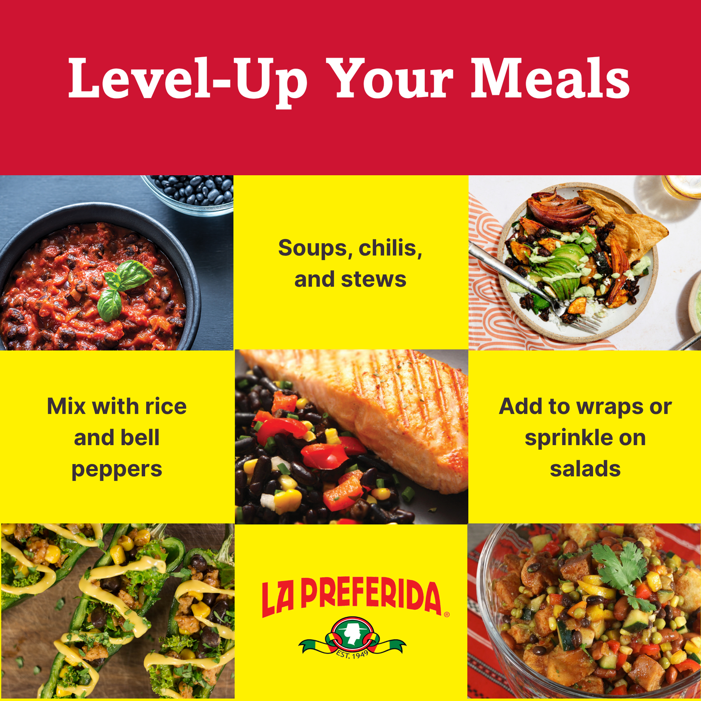 Low Sodium Black Beans Food Items La Preferida