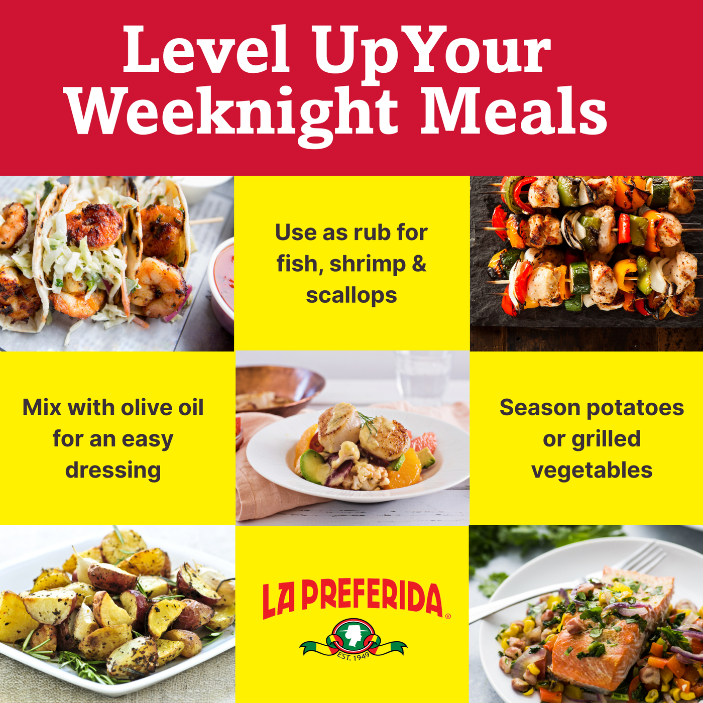 Organic Fish Taco Seasoning Food Items La Preferida