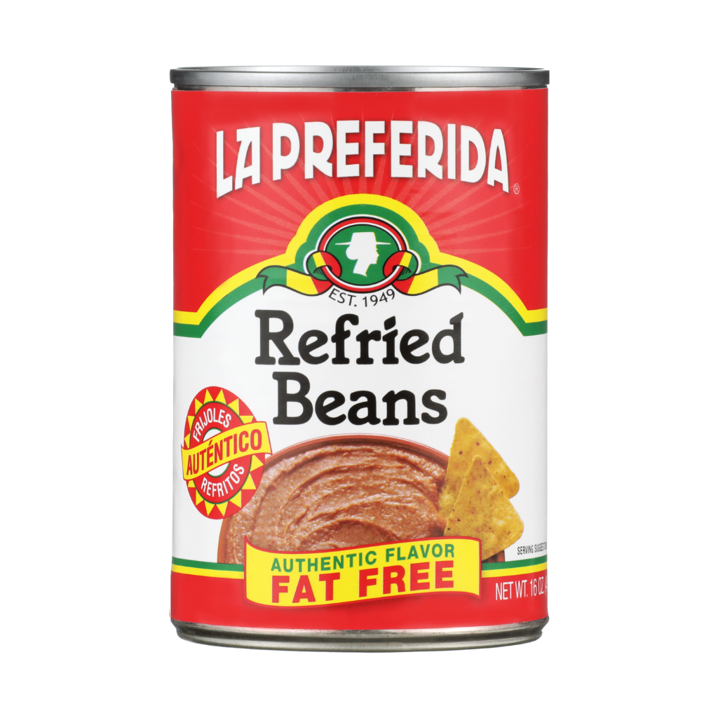 Fat Free Refried Pinto Beans Food Items La Preferida