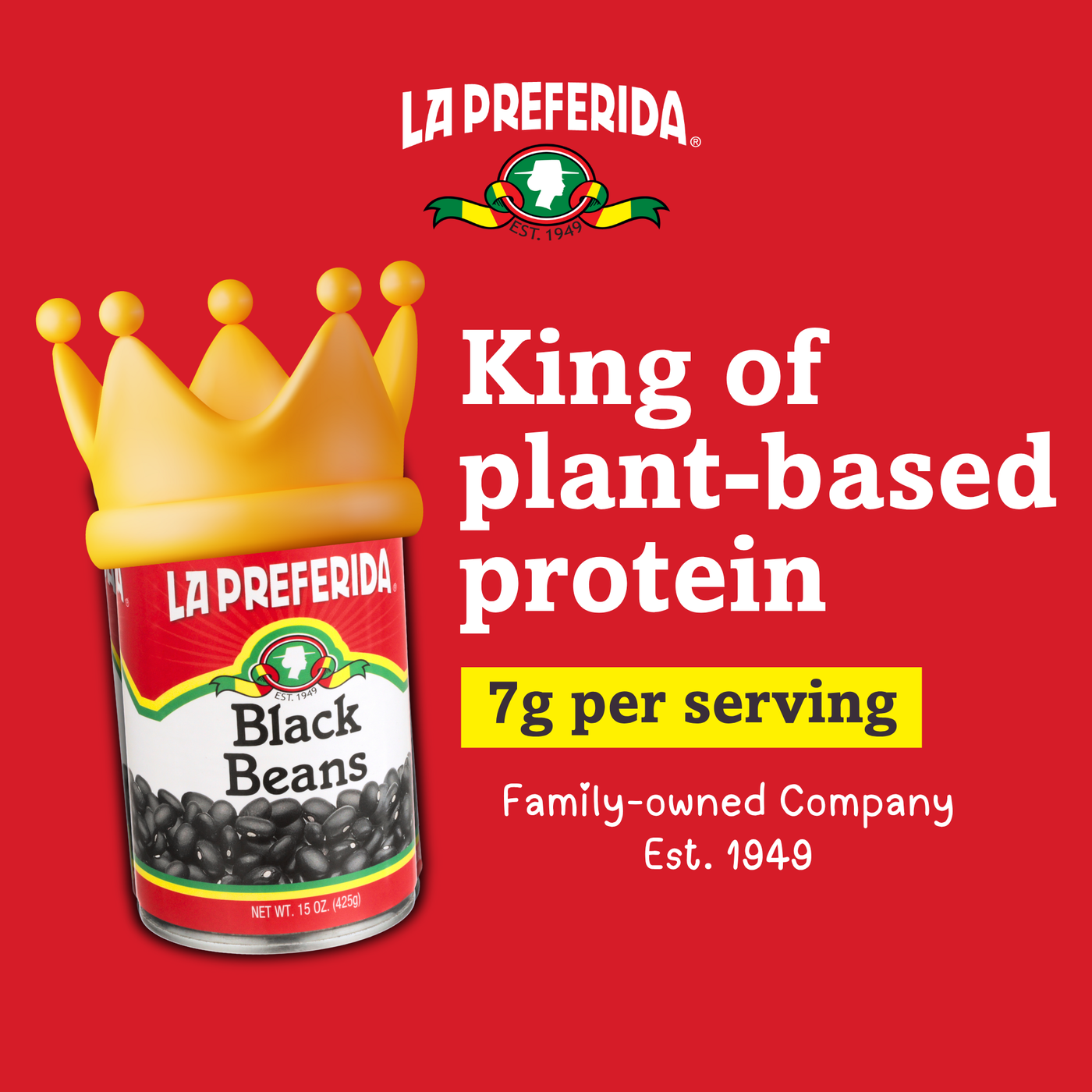Low Sodium Black Beans Food Items La Preferida