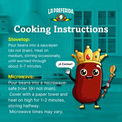 Low Sodium Black Beans Food Items La Preferida