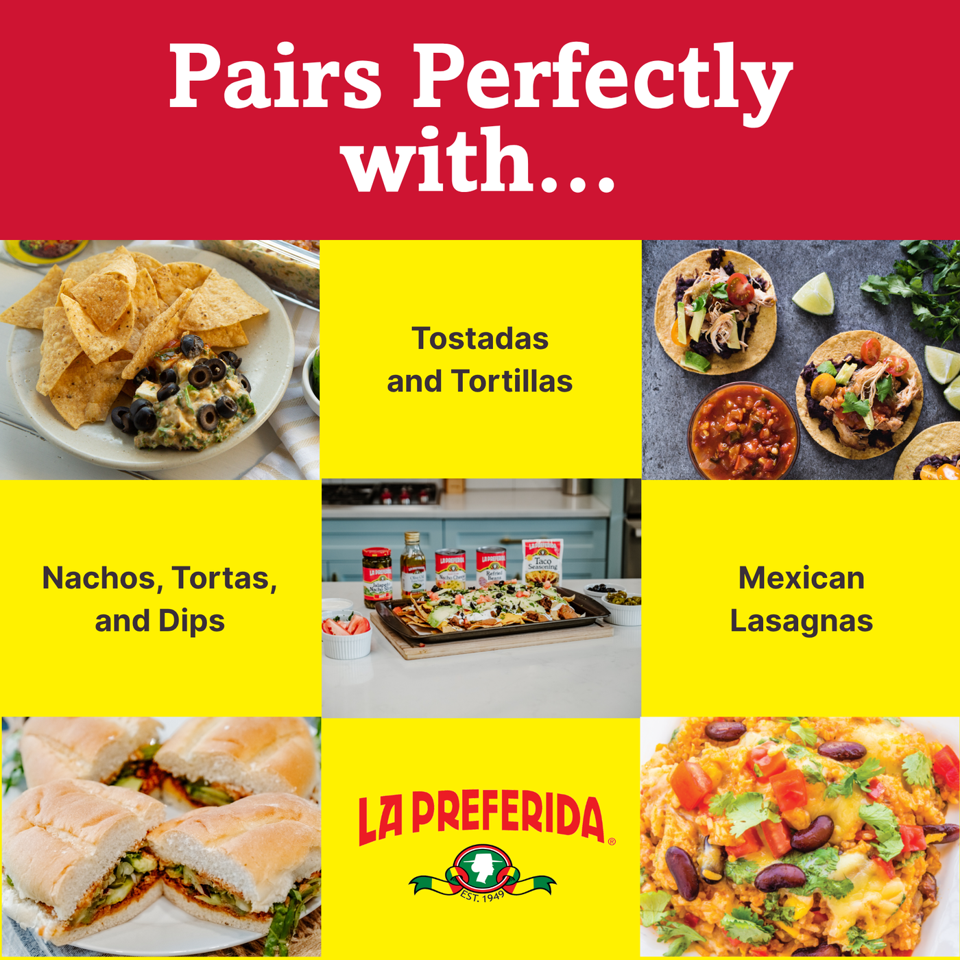 Authentic Refried Pinto Beans Food Items La Preferida