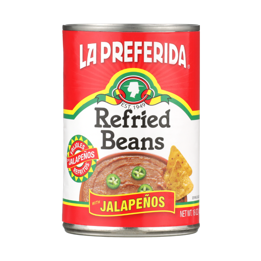 Jalapeño Refried Beans Food Items La Preferida