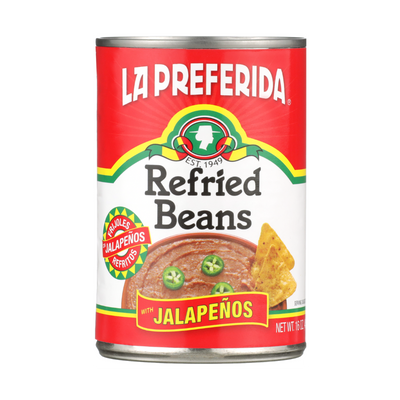 Jalapeño Refried Beans Food Items La Preferida