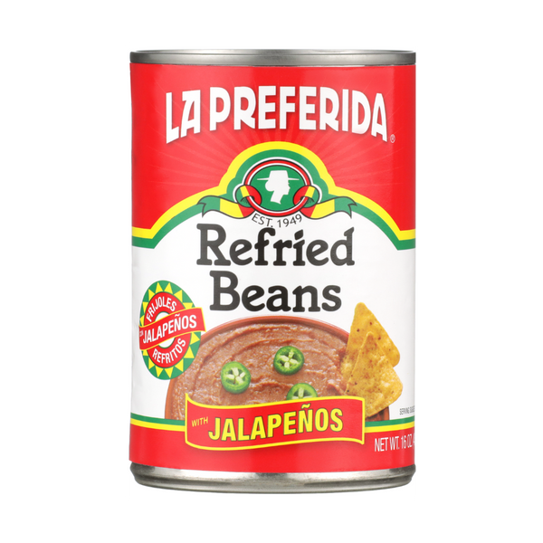 Jalapeño Refried Beans Food Items La Preferida