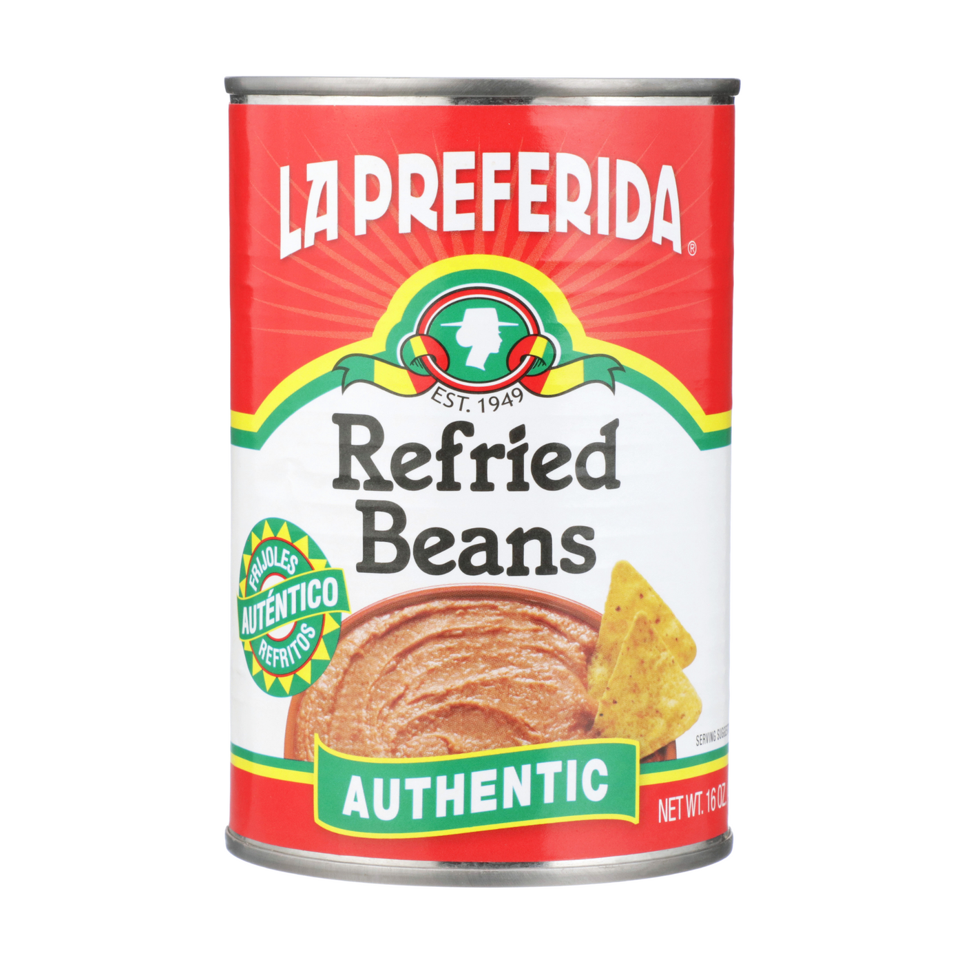 Authentic Refried Pinto Beans Food Items La Preferida