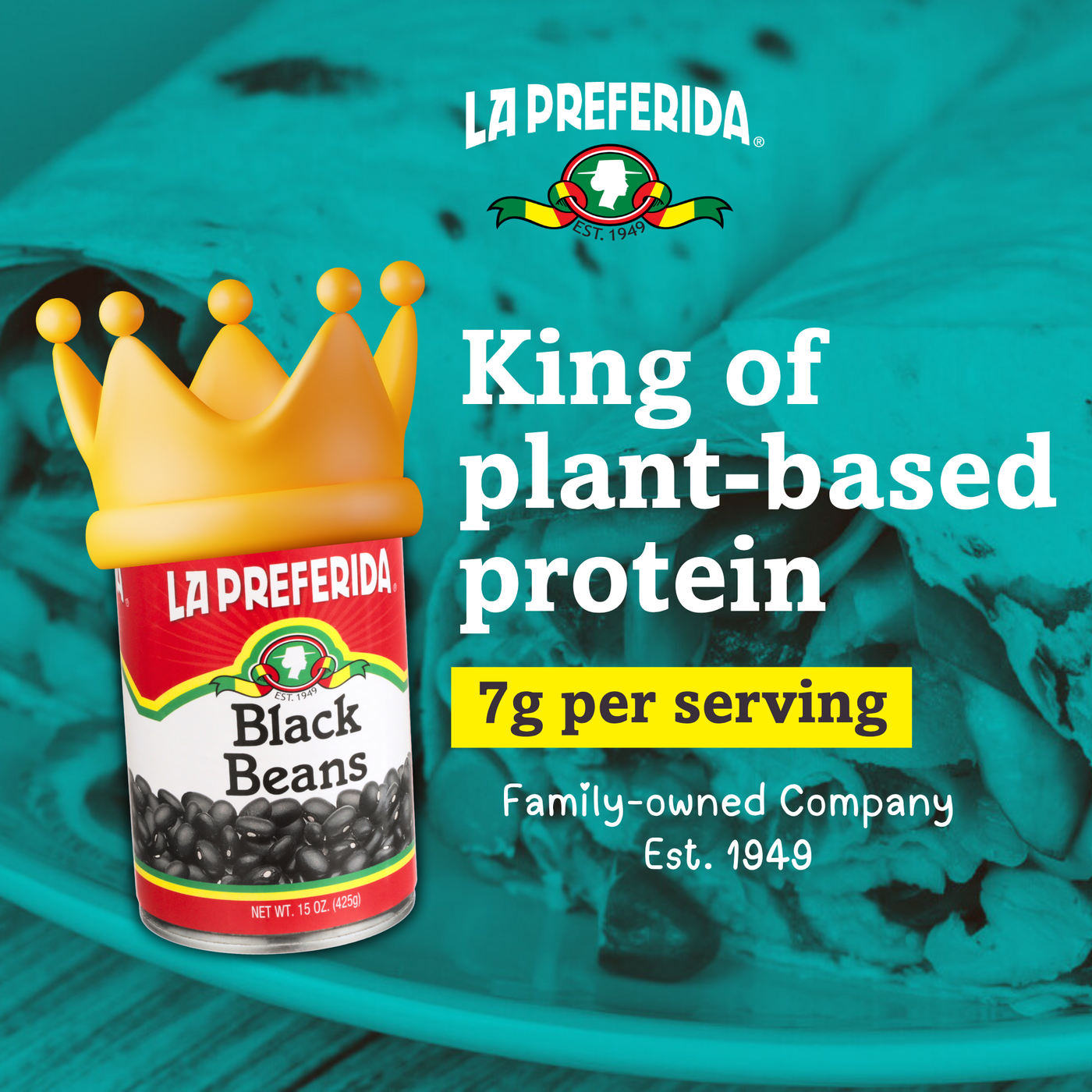 Black Beans Food Items La Preferida