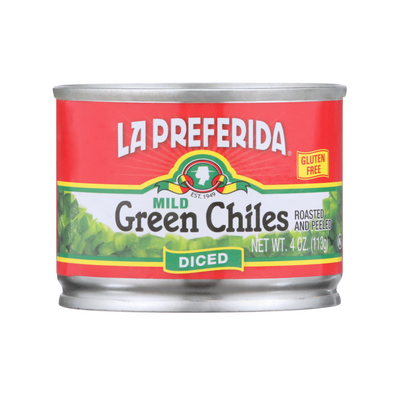 Mild Diced Green Chiles Food Items La Preferida