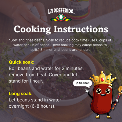Black Beans – Dry, 1 LB Food Items La Preferida