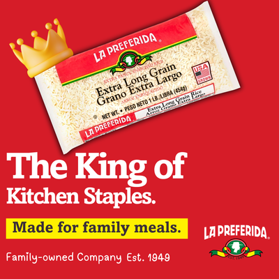 Extra Long Grain White Rice, 1 LB Food Items La Preferida