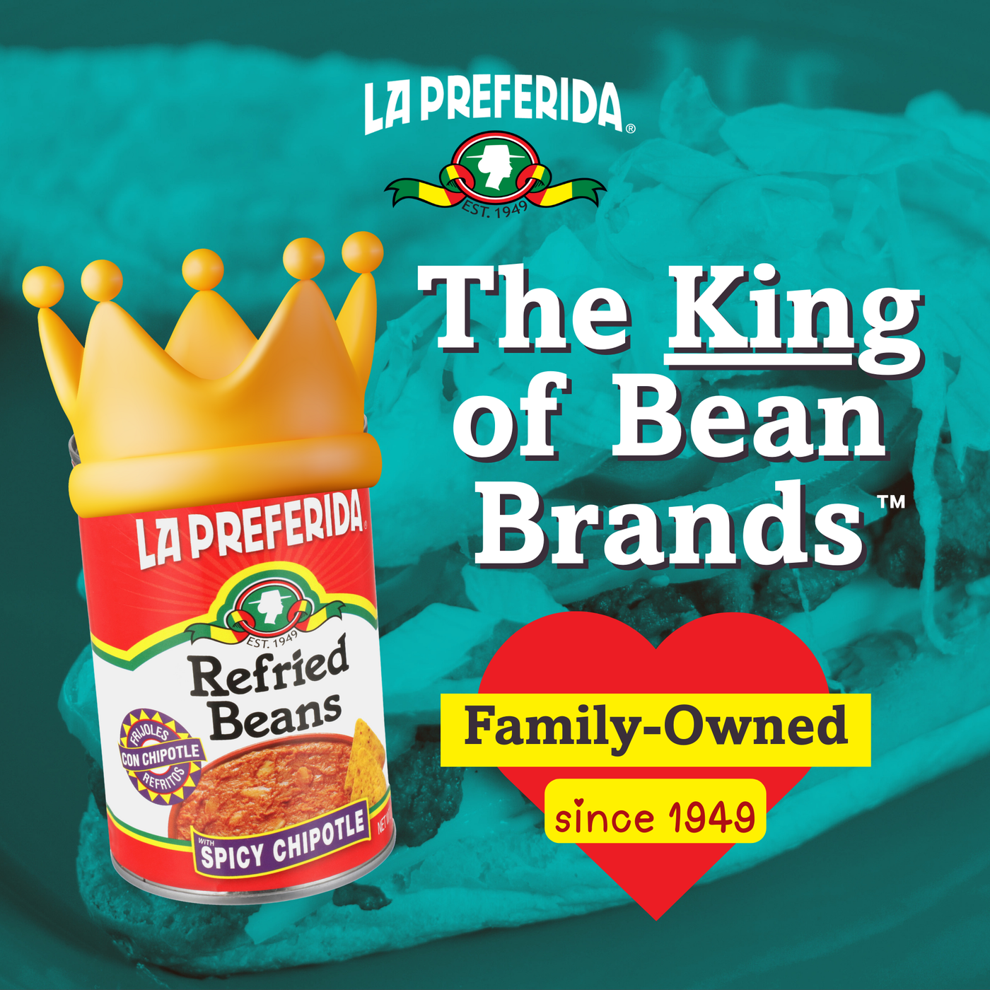 Spicy Chipotle Refried Beans Food Items La Preferida