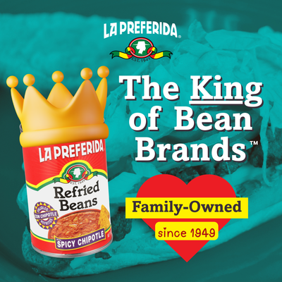 Spicy Chipotle Refried Beans Food Items La Preferida
