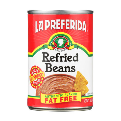 Fat Free Refried Pinto Beans Food Items La Preferida