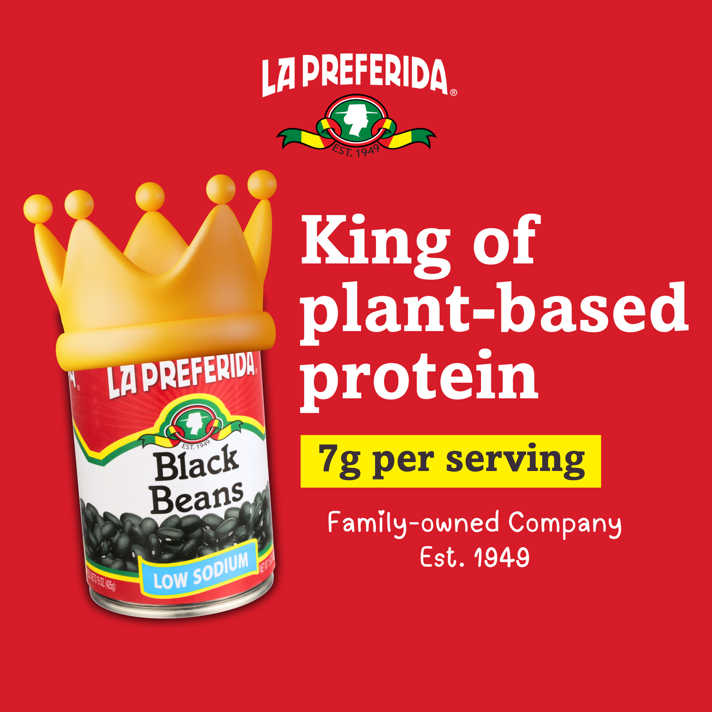 Black Beans (Low Sodium) Food Items La Preferida