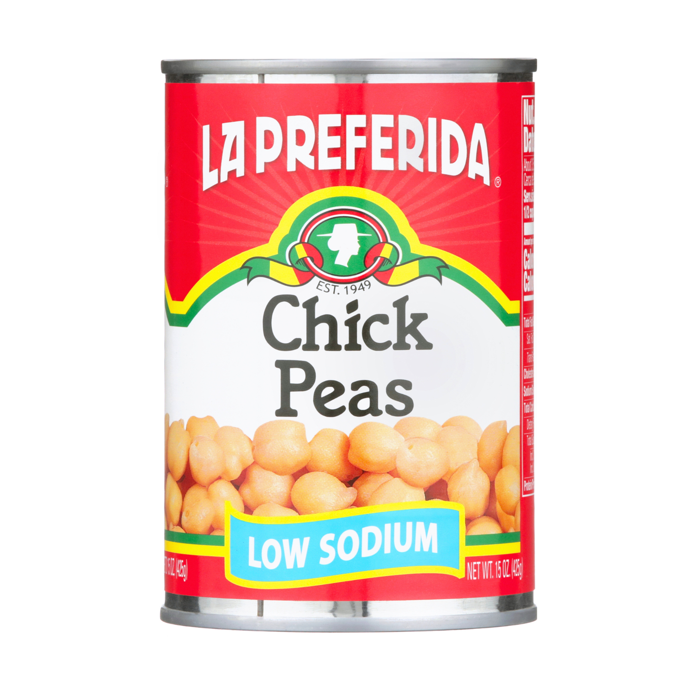 Chick Peas (Low Sodium) Food Items La Preferida