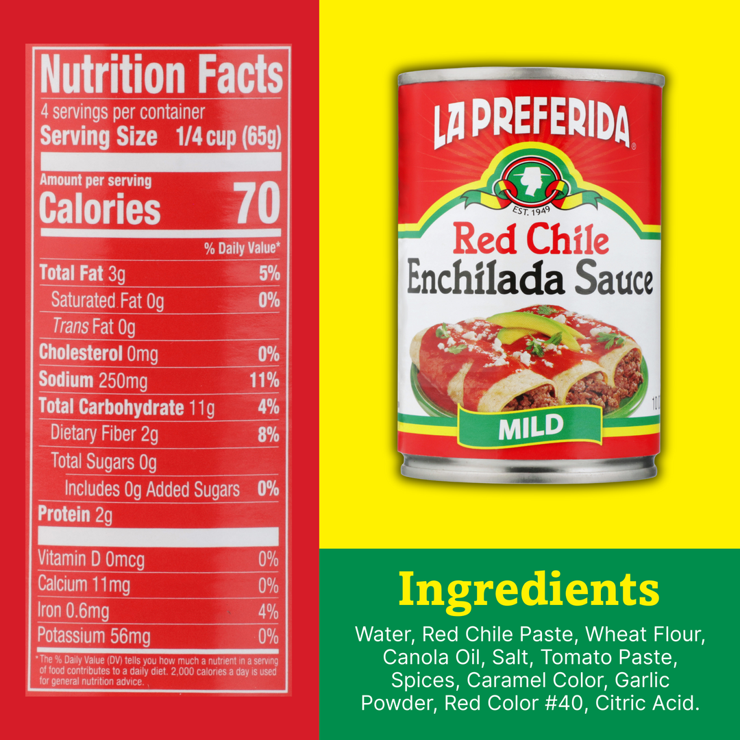 Red Mild Enchilada Sauce (10 oz) | La Preferida