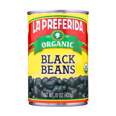 Organic Black Beans Food Items La Preferida