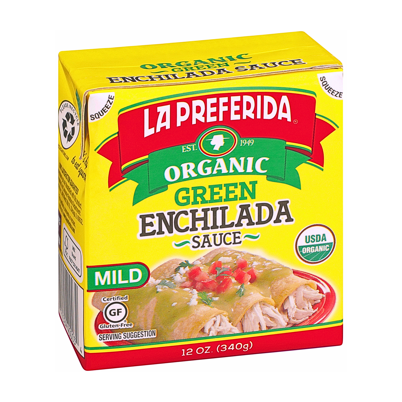 Organic Green Enchilada Sauce – Tetra Recart® Food Items La Preferida