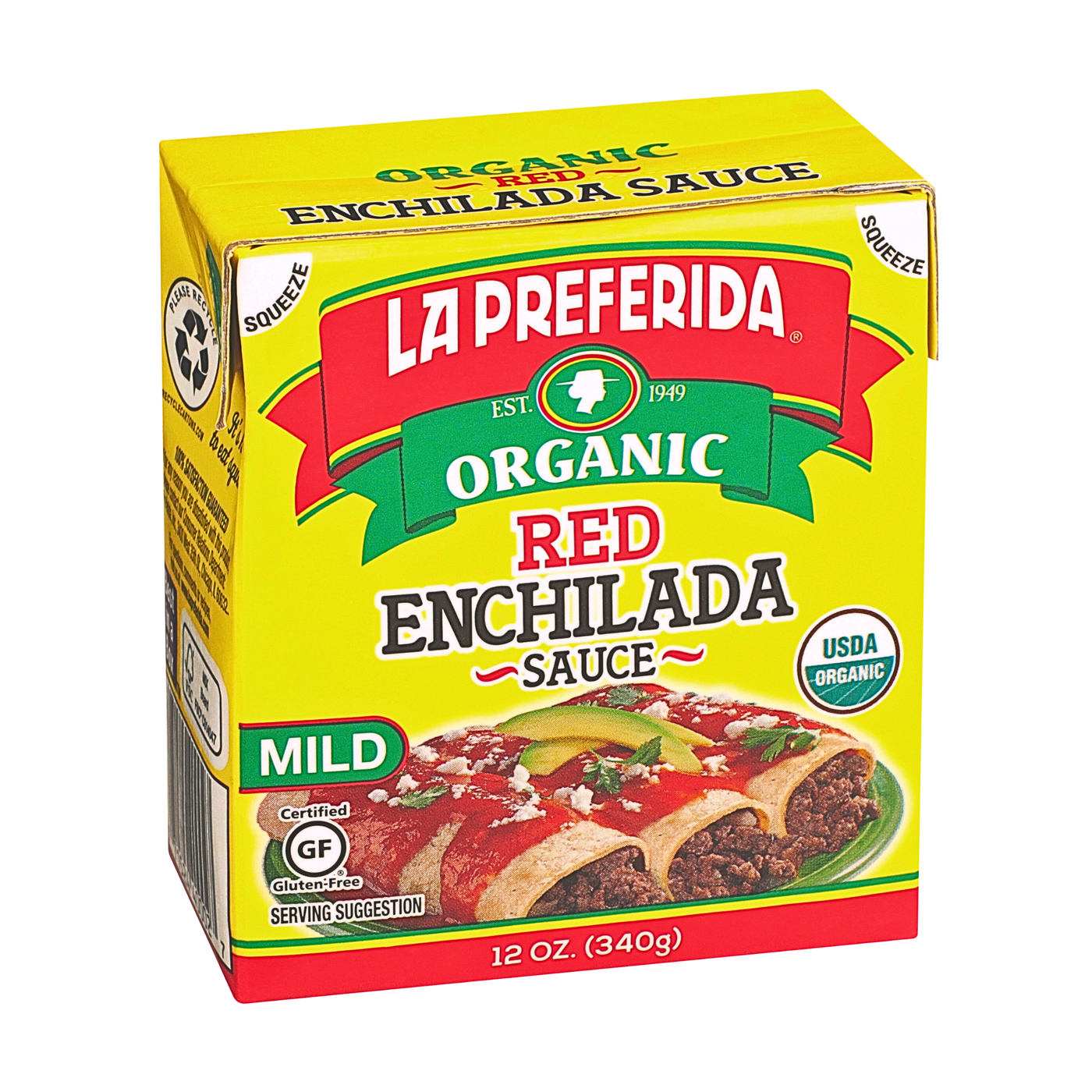 Organic Red Enchilada Sauce – Tetra Recart® Food Items La Preferida