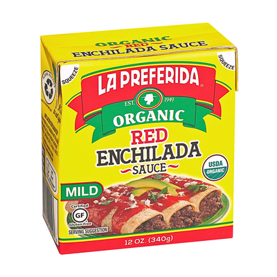 Organic Red Enchilada Sauce – Tetra Recart® Food Items La Preferida