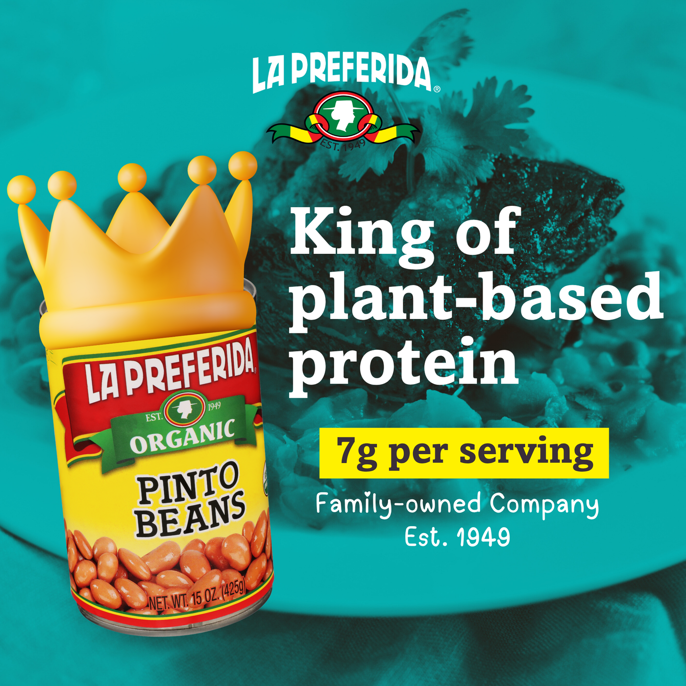 Organic Pinto Beans Food Items La Preferida