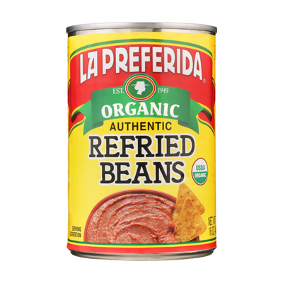 Organic Refried Pinto Beans Food Items La Preferida