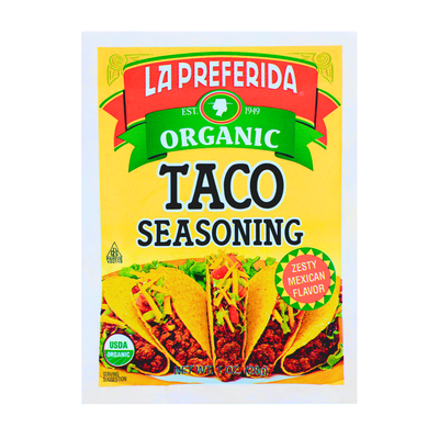 Organic Taco Seasoning Food Items La Preferida