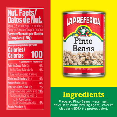 Pinto Beans Food Items La Preferida